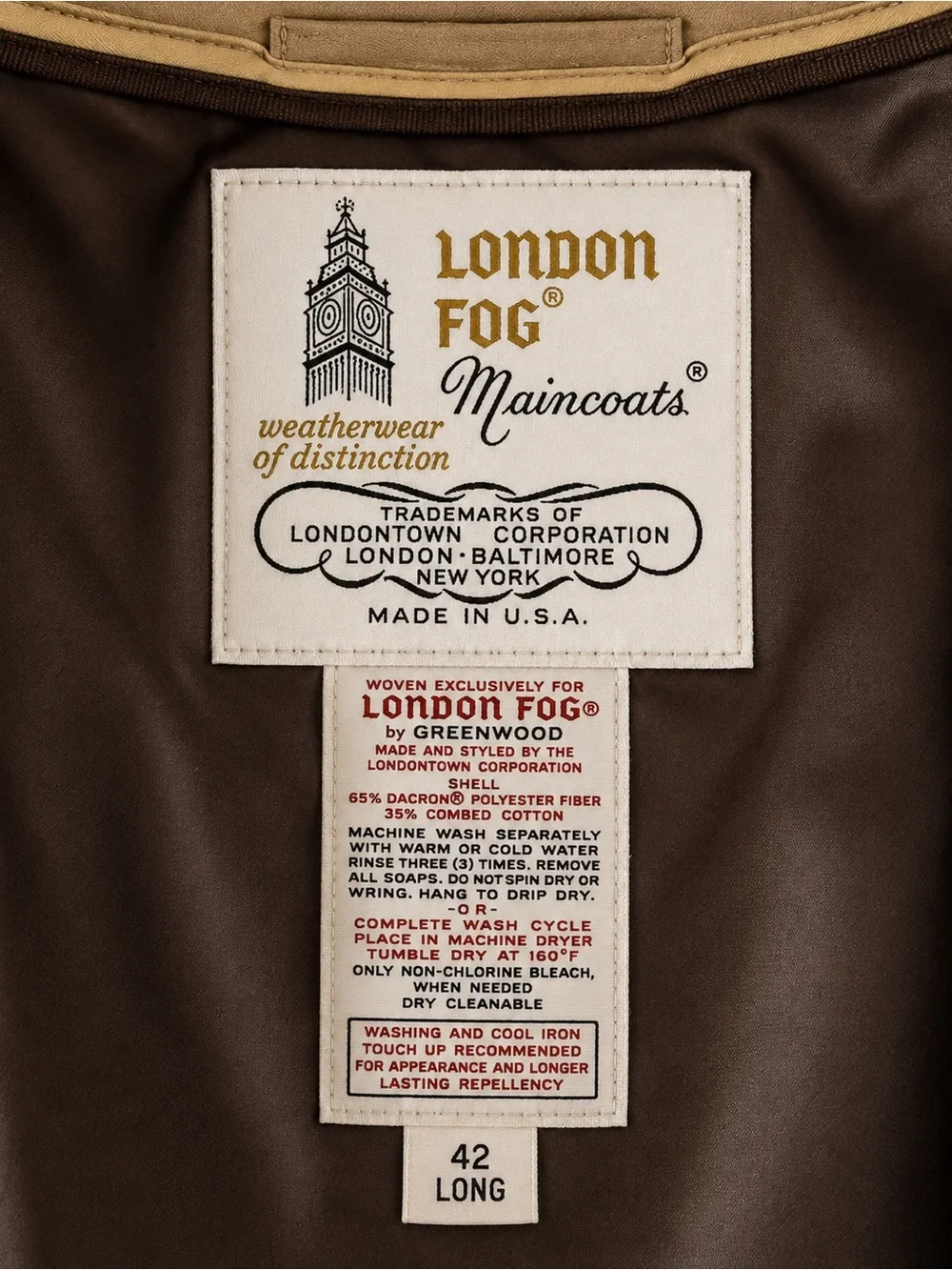 Vintage London Fog Trench Coat – 42 Long